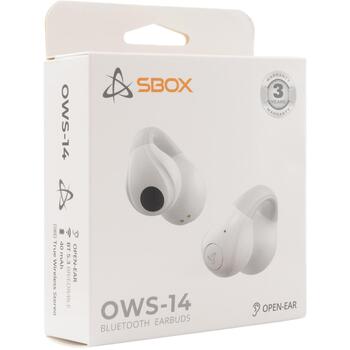 Sbox Беспроводные наушники EB-OWS14W, 20-20000Гц, 32Ω, 105dB±3, Bluetooth 5.3, 4ч время разговора, 22ч время ожидания (EB-OWS14W)
