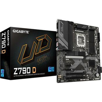 Gigabyte Mātesplate Z790 D 1.2, atbalsta Intel Core 14. paaudzes CPU, 12+1 fāzes digitālais VRM, līdz 7600MHz DDR5, 3xPCIe 4.0 M.2 (Z790 D 1.2)