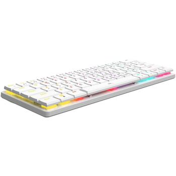 White Shark Клавиатура NAGAMAKI-W-US-BLUE.SW, механическая, белая, 61 клавиша, USB Type-C, синие переключатели, подсветка (NAGAMAKI-W-US-BLUE.SW)