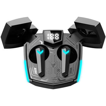 Беспроводные TWS наушники с Bluetooth 5.3 низкой задержкой в игровом режиме и встроенным микрофоном DoubleBee Gaming Черные CND-GTWS2B CANYON (CND-GTWS2B)
