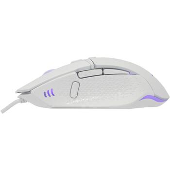 Baracuda Мышь BGM-051 RAPTOR-W, 8D, 6400 DPI, 125Hz, 12G, USB 2.0, 1.5m, LED 4 цвета, пластик (RAPTOR-W)
