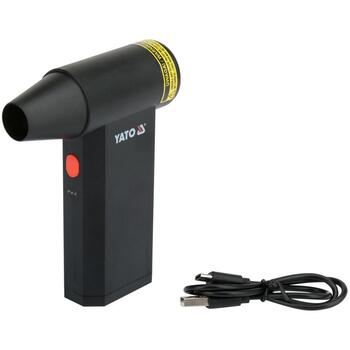 Yato gaisa pūtējs YT-82938, 135000 min⁻¹, 180 W, 180 g, 4 ātrumi, 120 min, Li-Ion 7.2 V, 4000 mAh, USB Type-C, ABS (YT-82938)