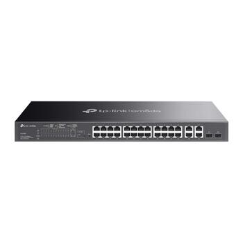 TP-LINK Omada SL2428P коммутатор, 24x10/100Mbps PoE+, 2xGigabit RJ45, 2xSFP, 250W, 12.8Gbps (SL2428P)