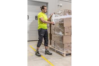 Hogert Футболка HT5K954-2XL, 2XL 56, 180 g/m², 65% полиэстер 30% хлопок 5% эластан, желтый hi-vis, трикотажное полотно (HT5K954-2XL)