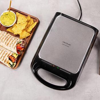 Cecotec Sendviču tosteris Rock'nToast Family 3112, 1500 W, 3 plāksnes, nerūsējošā tērauda apdare, nepiedegošs pārklājums (3112)