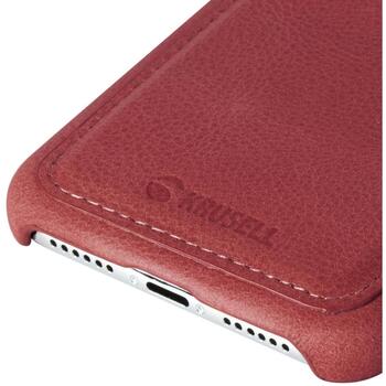 Krusell Sunne CardCover 61791, 6.1 дюйма, красный, Apple iPhone 11, 2 слота для кредитных карт, натуральная кожа (61791)