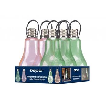 Beper Садовая лампа P207OUT001, 10 LED, Оранжевый, Зеленый, Стекло, Металл, Искусственная кожа, 6-8ч работы, Солнечная (P207OUT001)