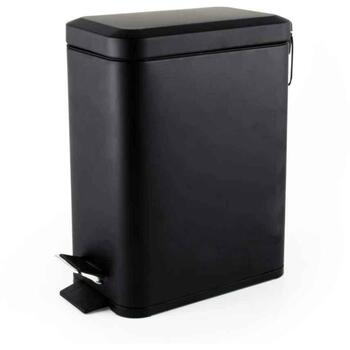 Beldray Мусорное ведро с педалью LA041173BLKPEU7, 5л, черный, 1 отсек, железо, крышка, педаль (LA041173BLKPEU7)