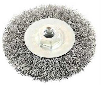 Diskveida birste M14 120mm, tērauda sari 02-9-1155 FASTER TOOLS (02-9-1155)