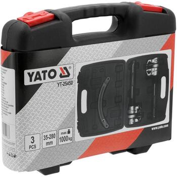 Yato компрессор пружин YT-25450, 35-280 мм, 1000 кг, 3 шт, углеродистая сталь, фосфатное покрытие (YT-25450)