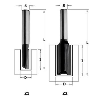 Cmt Frēzes asmens K911-060, 6mm, 25,4mm, 57mm, 8mm, 1, Koks, HW (K911-060)