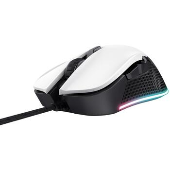 Trust USB datorpele GXT922W YBAR/24485, 7200DPI, 6 pogas, RGB apgaismojums, 2,1m kabelis (24485)