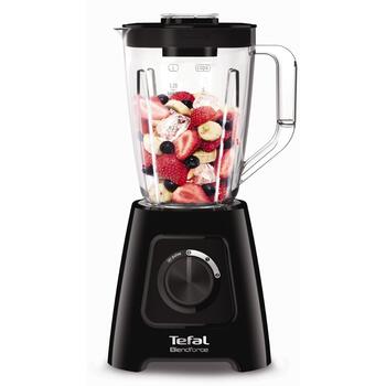 Tefal Блендер BL420838, 600 Вт, 1.25 Л, пластиковая чаша, дробление льда, черный (BL420838)