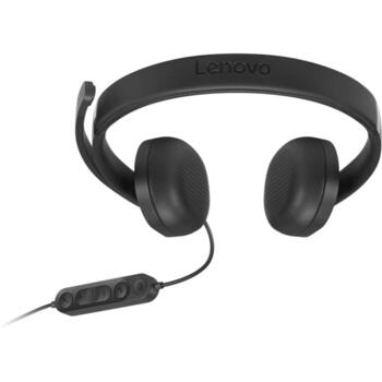 Lenovo проводная VoIP гарнитура 5000 4XD1R88995, 32Ω, 20-20kHz, -40dB, USB Type-A, USB Type-C, сертифицирована Microsoft Teams (4XD1R88995)