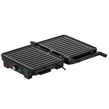 XL настольный электрический гриль с 2800W высокомощным двусторонним грилем черный нержавеющая сталь AD3051 Adler (AD 3051)