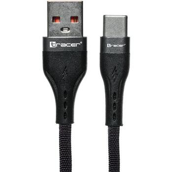 Tracer USB кабель TRAKBK47486, 1м, USB A, USB Type-C, 48W, 2.4A, 480Mbit/s, черный (TRAKBK47486)