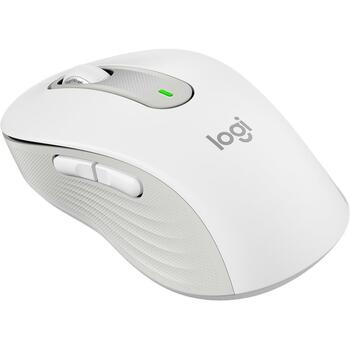 Logitech USB optiskā pele Signature M650 910-006255, 4000 DPI, 5 pogas, Bluetooth, balta (910-006255)