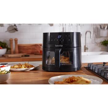 Lovio Gaisa fritieris LVAF002BK, 1500W, 6l, 8 programmas, WiFi, Tuya lietotne, karstumizturīgs rokturis (LVAF002BK)