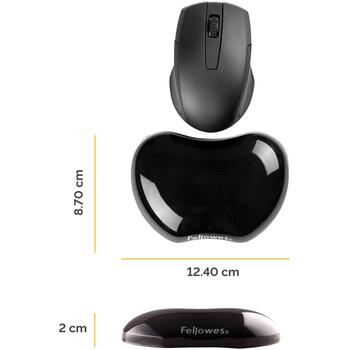 MOUSE PAD WRIST SUPPORT/BLACK 9112301 FELLOWES (9112301)