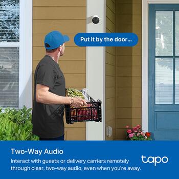 TP-LINK Tapo C410 умная камера безопасности, 2K 3MP, 125°, 15fps, IP65, 180д аккумулятор, 512GB microSD, двусторонняя связь (TAPOC410)