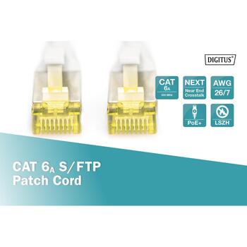 Digitus патч-кабель DK-1644-A-100, 10м, RJ-45, с защитой, без галогенов, snagless, strain relief (DK-1644-A-100)