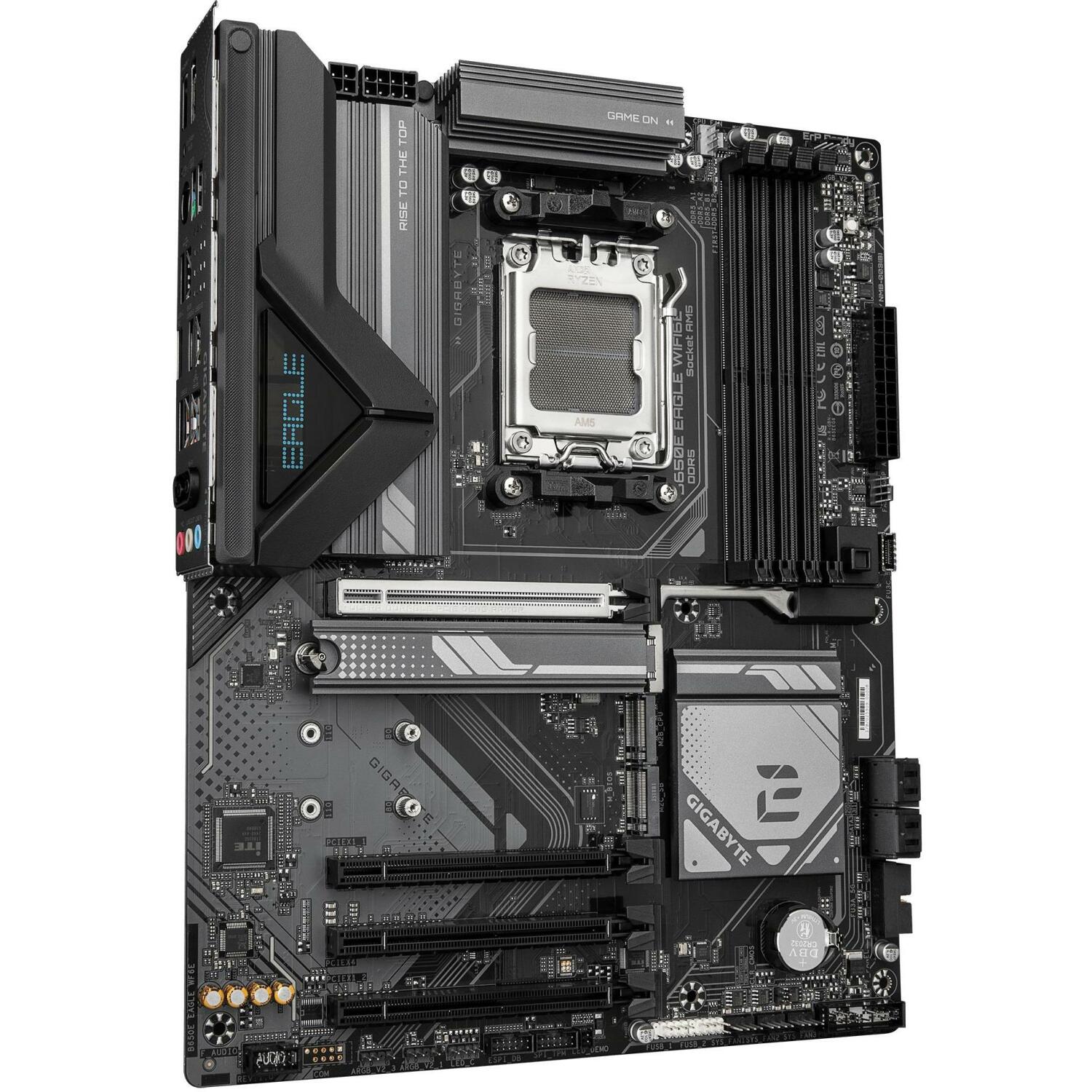 Gigabyte Материнская плата B650E EAGLE WF6E 1.0, AMD Socket AM5, 8+2+2 фазы VRM, 4*DIMM DDR5, 1*PCIe 5.0 + 2*PCIe 4.0 M.2 (B650E EAGLE WF6E 1.0)