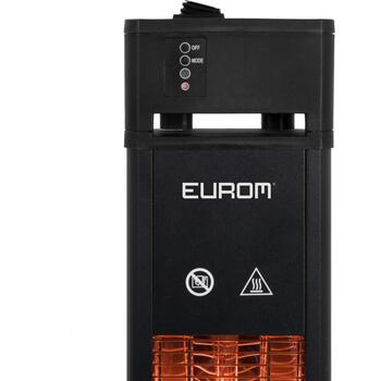 Eurom Q-Tower 2000 RCD, электрический обогреватель для террасы, 335514, 2000 Вт, углеродная лампа, 3 режима (335514)