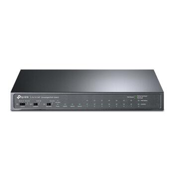 TP-LINK TL-SL1311MP настольный коммутатор, 8x10/100Mbps PoE+, 2xGigabit RJ45, 1xGigabit SFP, 124W, 7.6Gbps, неуправляемый (TL-SL1311MP)