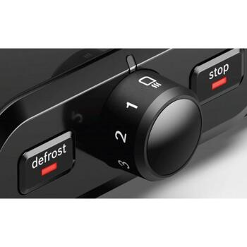 Bosch Maizīšu sildītājs TAT4P420, 970 W, 2 slots, nerūsējošais tērauds/melns, automātiska izslēgšanās, augsts pacēlums (TAT4P420)