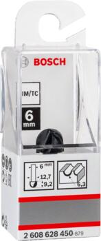Padziļinājumu frēze 6 mm R1 6,3 mm, D 12,7 mm, Rokas frēzēm, malu frēzēm IELIEKTO GROPJU FRĒZE STANDARD FOR WOOD, 2608628450, BOSCH (2608628450)