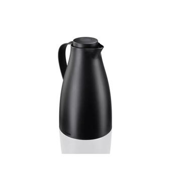 Leifheit Термос Harmonic 1028541, 1,0л, черный, горячие 24ч, холодные 36ч, вакуумная стеклянная стенка, носик (1028541)