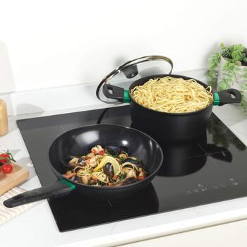 Russell Hobbs Кастрюля RH03266EU7, 28см, алюминий, стеклянная крышка, электрическая, газовая, керамическая, индукционная (RH03266EU7)