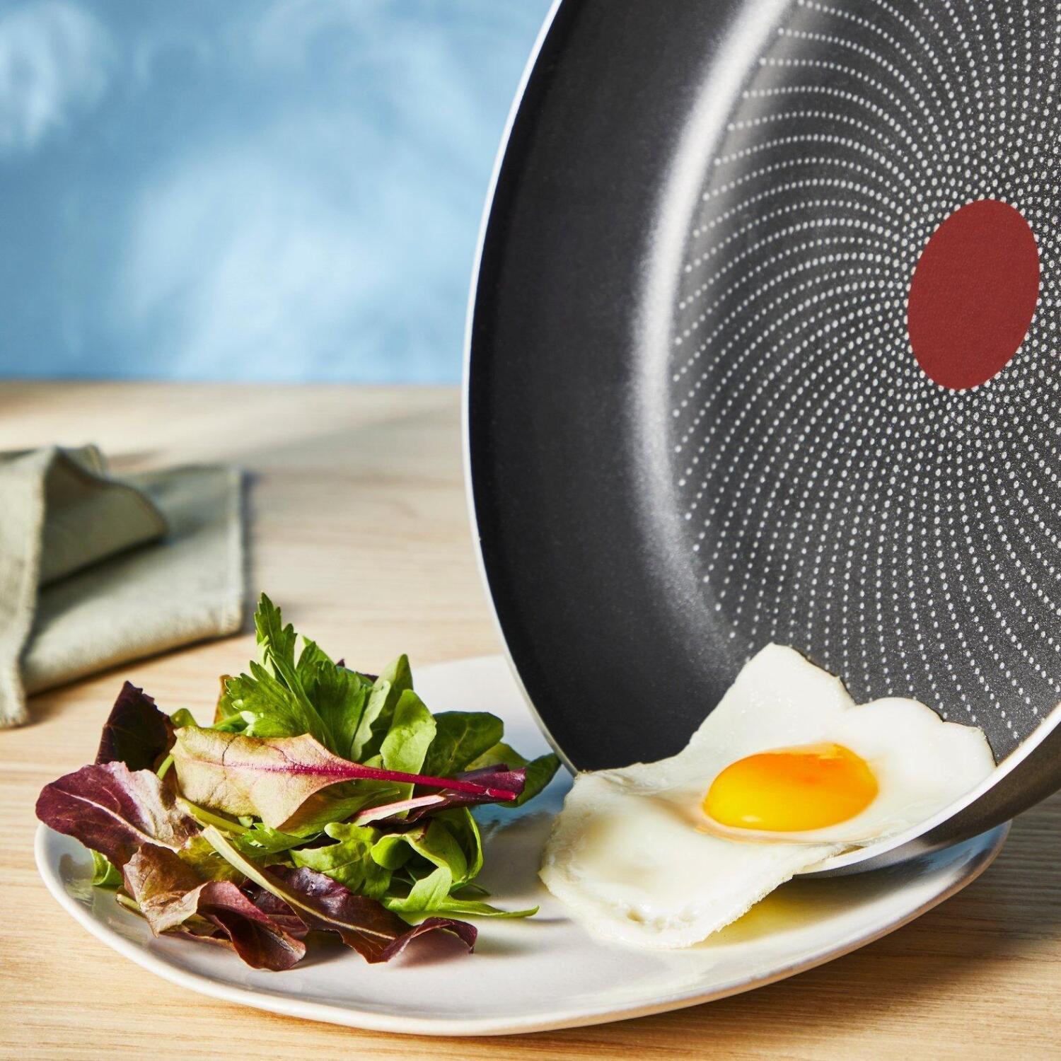 Tefal So'Light сковорода H0560842, 32см, подходит для индукционной плиты, серый, фиксированная ручка, антипригарное покрытие (H0560842)