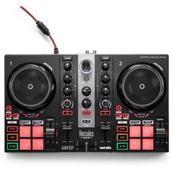 Hercules DJ обучающий комплект MK2 4780949, 2-канальный, USB подключение, колонки, выход для наушников (4780949)