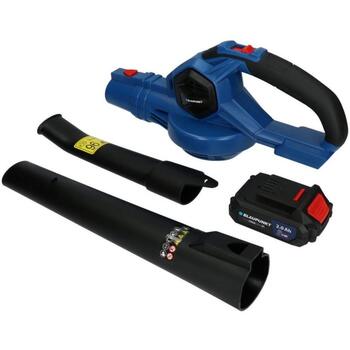 Blaupunkt CB2010 аккумуляторный воздуходувка для листьев, 18В, 210 км/ч, 2 скорости, бесщеточный двигатель, Li-ion, 4000 мАч (CB2010)
