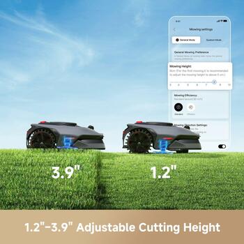 Mova zāles pļāvējs robots MXXM3100, 1000m², 20cm, akumulatora, 3A, 60h, 150 zonas, IPX6, 57dB (MXXM3100)