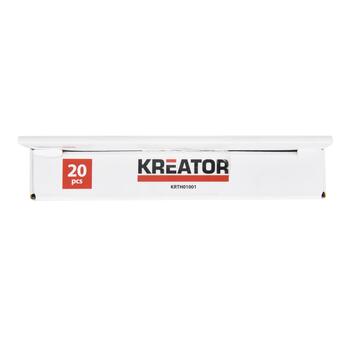 Набор метчиков и плашек Kreator KRTH01001, 20 шт, M3 x 0.5, M4 x 0.7, M5 x 0.8, M6 x 1.0, M7 x 1.0, M8 x 1.25, M10 x 1.5 (KRTH01001)