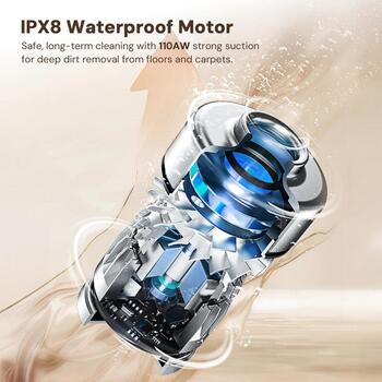 Jimmy пылесос и мойка PW11 Pro Max-B, 460 W, 21.6 V, беспроводной, функция мойки, 40-80 мин (PW11 Pro Max-B)