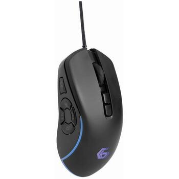 Gembird USB оптическая игровая мышь MUSG-RAGNAR-RX500, 12000 DPI, 12 кнопок, эргономичный дизайн, LED подсветка (MUSG-RAGNAR-RX500)
