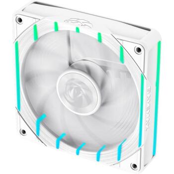 Gamemax Korpusa ventilators TORNADO T12 ARGB-RW, 130mm, 66.89 cfm, 800-2200 rpm, RGB Fusion 2.0, ASUS Aura Sync (TORNADO T12 ARGB-RW)