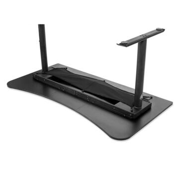 Arozzi datorspēļu galds ARENA-PURE-BLACK, 160x82cm, 71-81cm, ieliekts, mikrošķiedras virsma, kabeļu pārvaldība (ARENA-PURE-BLACK)