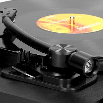 Lenco L-30BK проигрыватель винила, черный, 33/45 RPM, стерео 2.0, RCA/USB, MM, предусилитель (L-30BK)