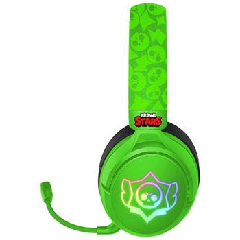 Subsonic Bezvadu spēļu austiņas SA5730-BS1, Zaļš, Bezvadu, 15h, RGB LED, Iebūvēts mikrofons, Pasīvā trokšņu slāpēšana (SA5730-BS1)