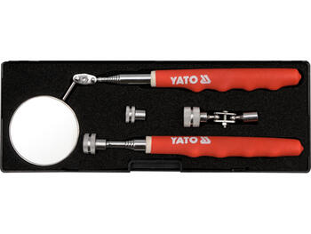 Yato инспекционный набор YT-0662, 4 шт., 170-640 мм, 240-940 мм, телескопический, магнитный, углеродистая сталь, рукоятка ПВХ (YT-0662)