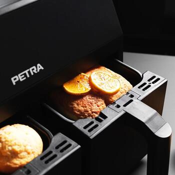 Petra Gaisa fritieris PT4750BLKVDEEU7, 2x3,7l, 1300W, elektroniskais panelis, mazgājamas daļas (PT4750BLKVDEEU7)