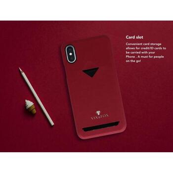 VixFox Чехол CSBS-Sam-S9-red, 5.8'', рубиновый, совместим с Samsung Galaxy S9, веганская кожа, нескользящая поверхность (CSBS-Sam-S9-red)