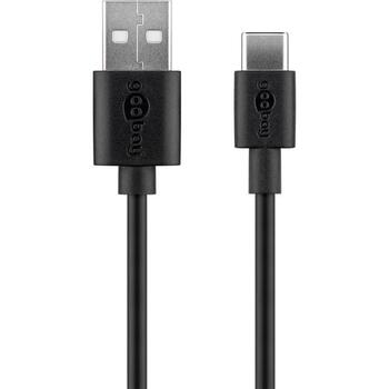 Goobay strāvas adapteris 45298, 5 W, 1 m USB-A uz USB-C kabelis (45298)