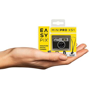 Easypix Мини-камера 12012, 2 МП, Full HD 1080p, 0.96'' дисплей, USB-C, 8 ГБ microSD, 18 г, ретро дизайн (12012)