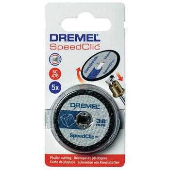 SpeedClick griešanas diski plastmasai D=38, 5 gab. 2615S476JB DREMEL (2615S476JB)