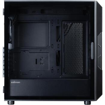 Zalman I3 NEO V2 BLACK, ATX vidējais torņa korpuss, 4x120mm RGB ventilatori, melns (I3 NEO V2 BLACK)